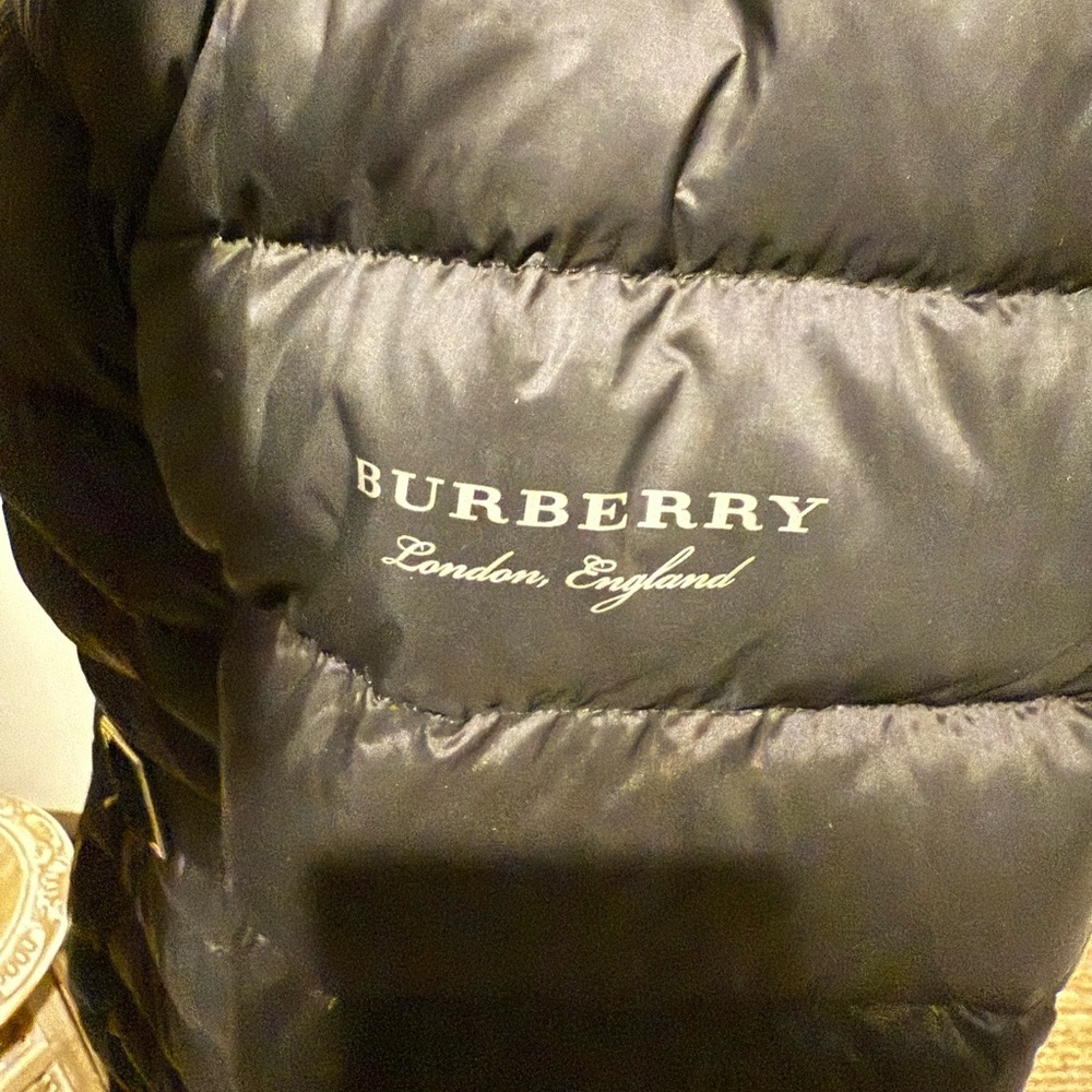 Burberry London Black Belted Down Puffer Coat w/ Removable Faux Fur Hood – XL - Picture 13 of 15